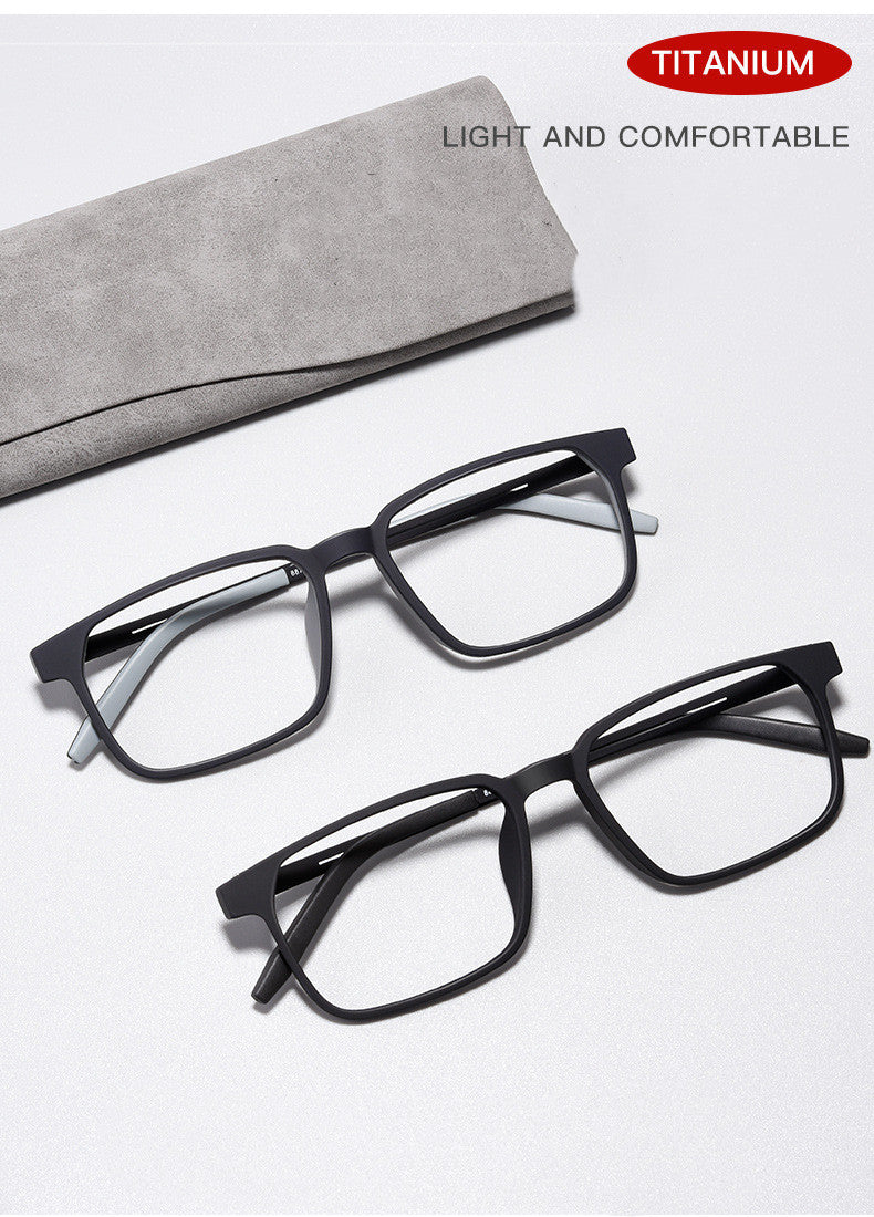 Kocolior Unisex Full Rim Square Tr 90 Titanium Hyperopic Reading Glasses 88781 — view 2 | Kocolior at FuzWeb
