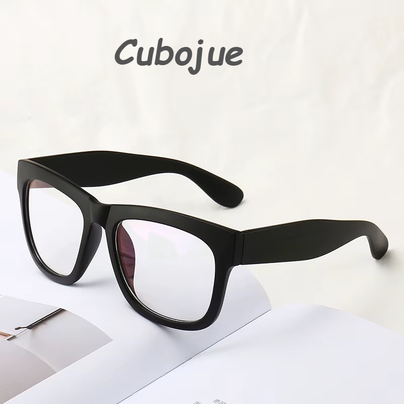 Cubojue Unisex Full Rim Square Thick Acetate Reading Glasses 51400