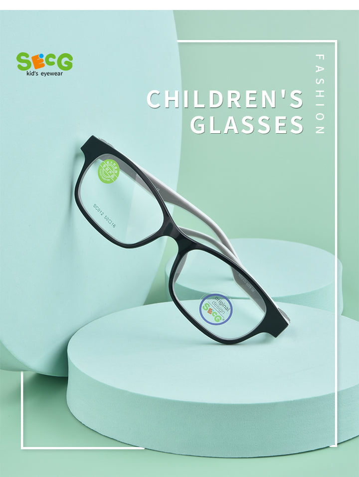 Secg Unisex Childrens Full Rim Round Tr 90 Silicone Eyeglasses 19013 — view 18 | Secg at FuzWeb