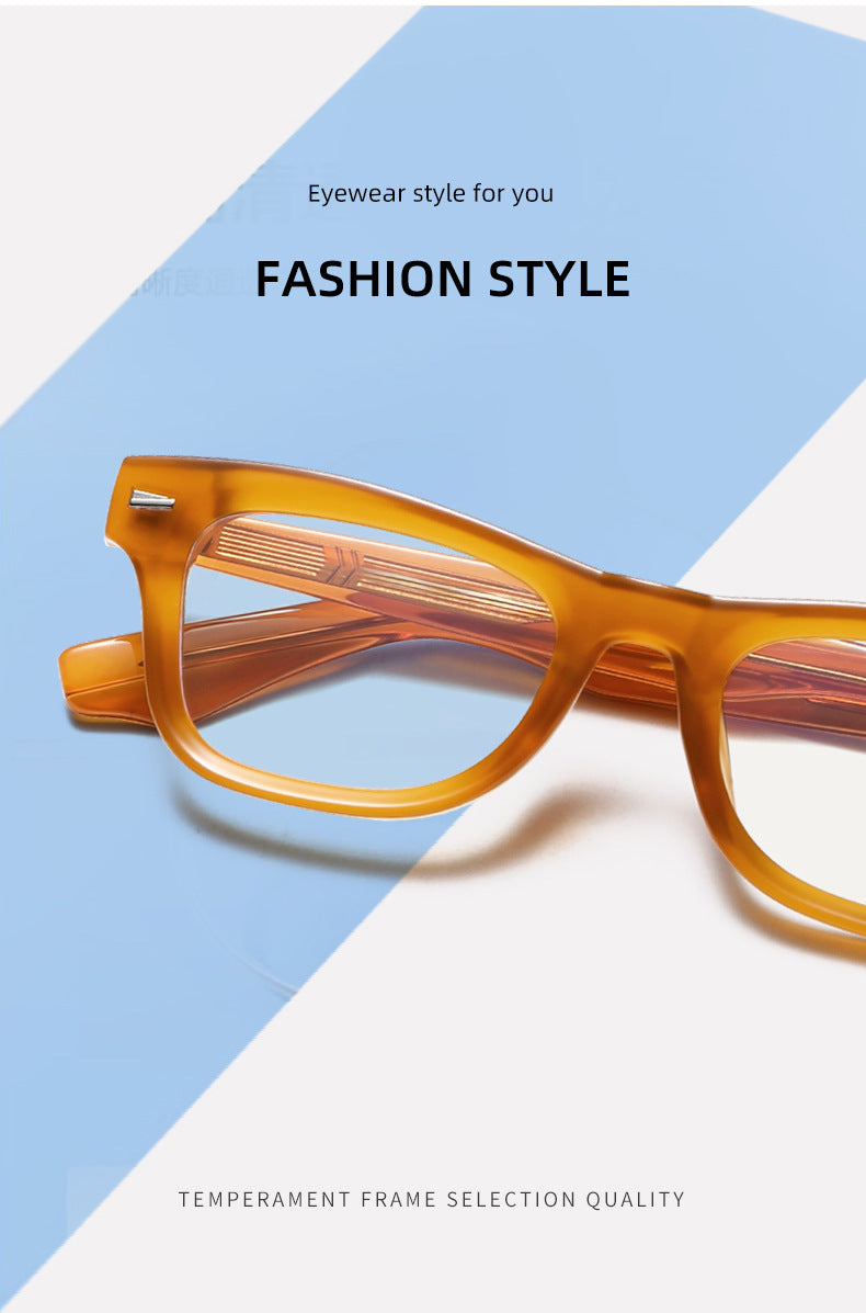 Xbora Unisex Full Rim Brow Line Square Tr 90 Alloy Eyeglasses 542529 — view 1 | Xbora at FuzWeb