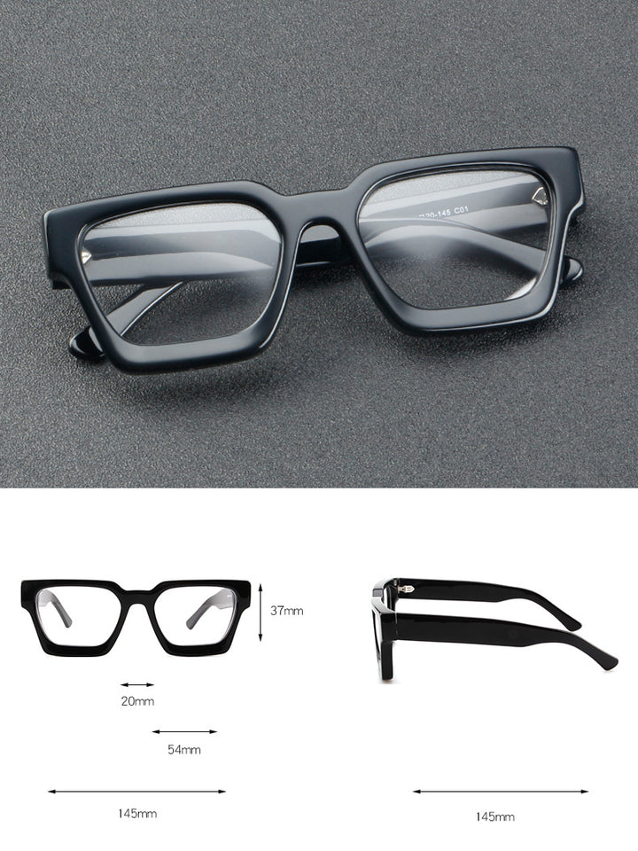 Vicky Unisex Full Rim Square Brow Line Acetate Reading Glasses 631439 — view 1 | Vicky at FuzWeb