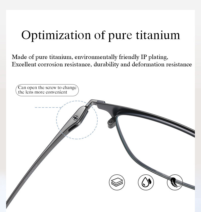Hotochki Mens Full Rim Big Square Alloy Eyeglasses 27919 — view 1 | Hotochki at FuzWeb