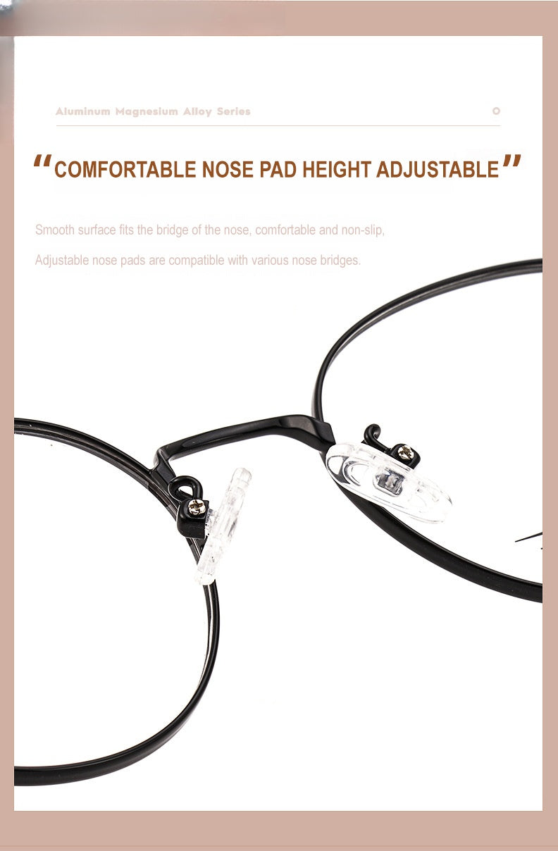 Chashma Ottica Unisex Full Rim Oval Stainless Steel Eyeglasses A017.