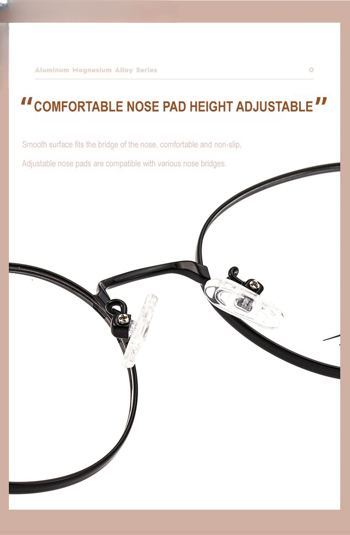 Chashma Ottica Unisex Full Rim Oval Stainless Steel Eyeglasses A017.