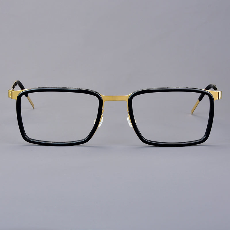 Aimee Unisex Full Rim Square Titanium Acetate Eyeglasses 199711.