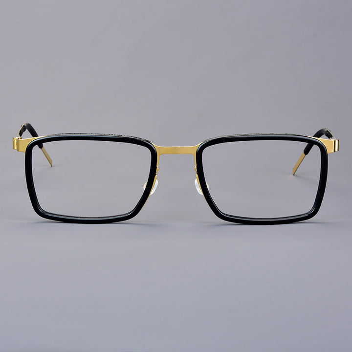 Aimee Unisex Full Rim Square Titanium Acetate Eyeglasses 199711.