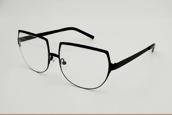 Yujo Unisex Cosplay Full Rim Flat Top Round Alloy Eyeglasses Y007 — view 3 | Yujo at FuzWeb