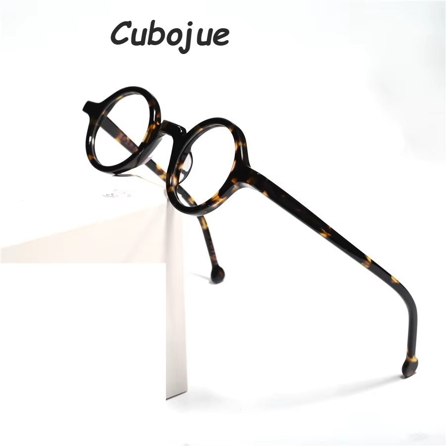 Cubojue Women's Full Rim Round Acetate Reading Glasses 51916 Reading Glasses Cubojue