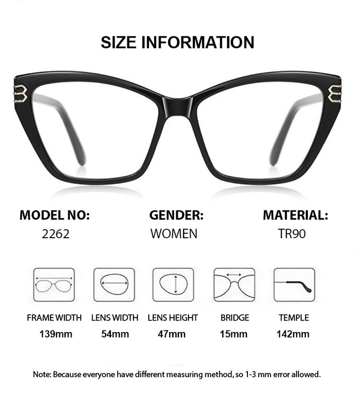 Chashma Ochki Womens Full Rim Cat Eye Tr 90 Alloy Eyeglasses 882262 — view 1 | Chashma Ochki at FuzWeb