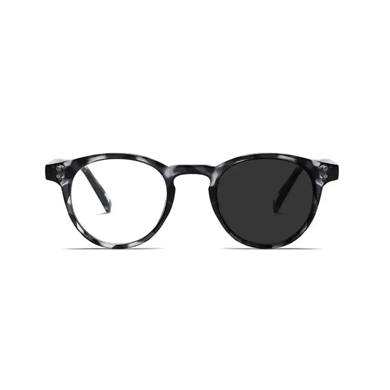 Kocolior Unisex Full Rim Round Acetate Hyperopic Reading Glasses 3313.