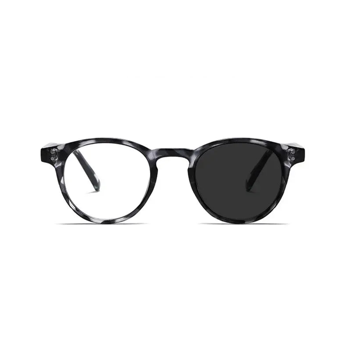 Kocolior Unisex Full Rim Round Acetate Hyperopic Reading Glasses 3313.