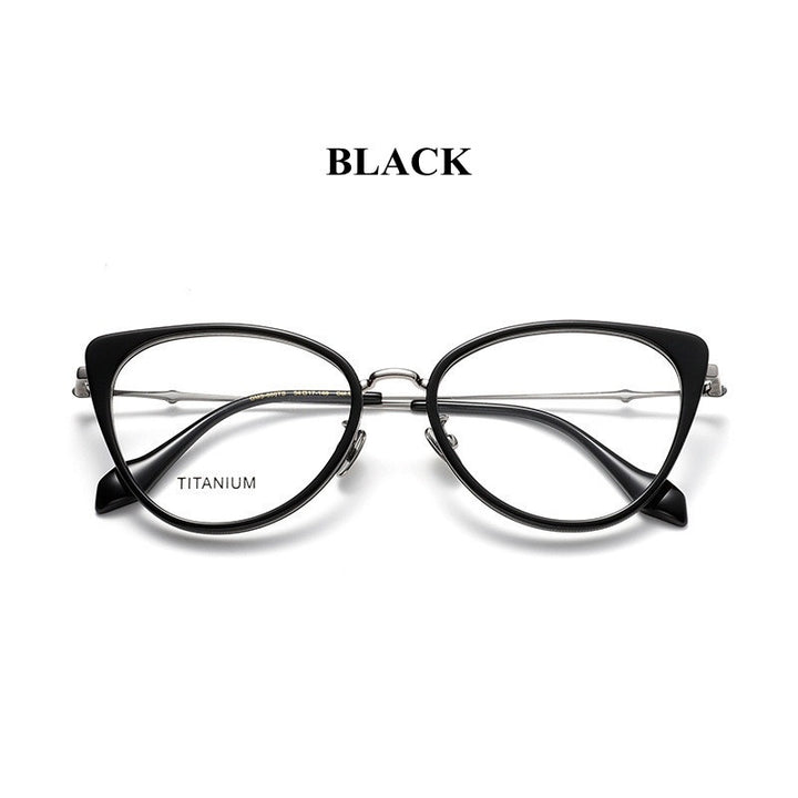 Chashma Ochki Womens Full Rim Oval Cat Eye Acetate Eyeglasses 66024 — view 2 | Chashma Ochki at FuzWeb