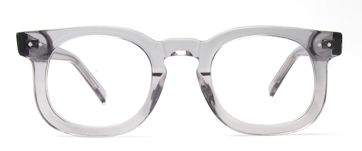 Esnbie Unisex Full Rim Oval Square Thick Acetate Eyeglasses 230359.
