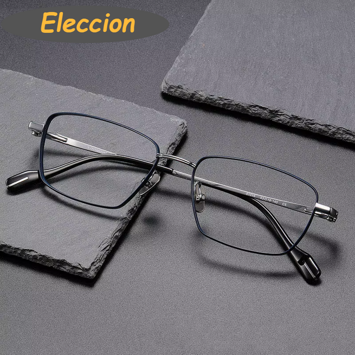 Eleccion Women's Full Rim Square Titanium Eyeglasses 81016 Full Rim Eleccion