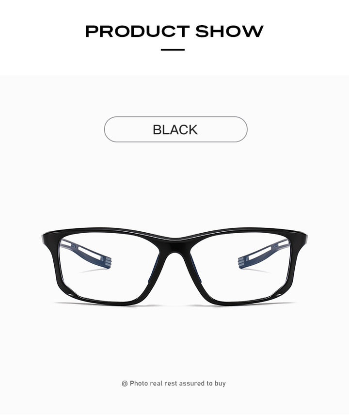 Chashma Ochki Unisex Full Rim Square Tr 90 Titanium Eyeglasses 883001.