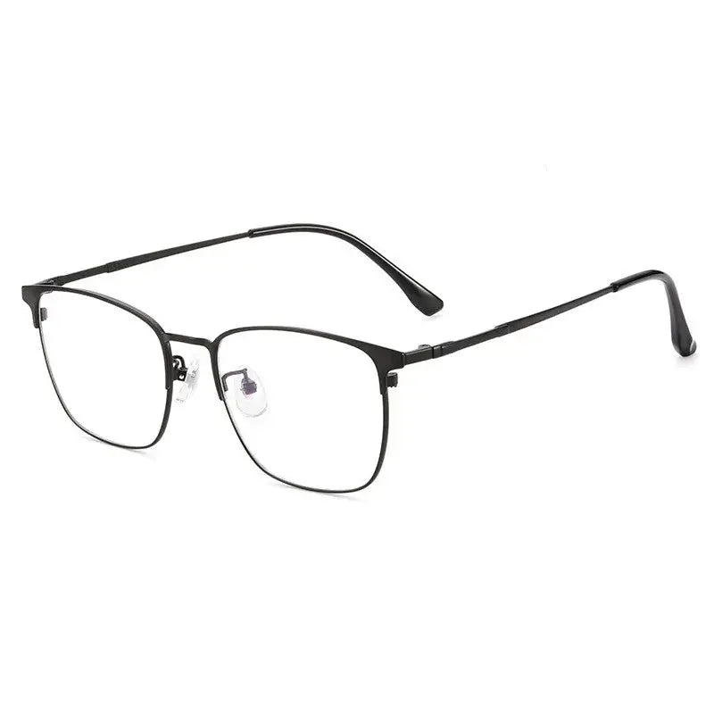 Kocolior Unisex Full Rim Square Acetate Alloy Hyperopic Reading Glasses 91872.