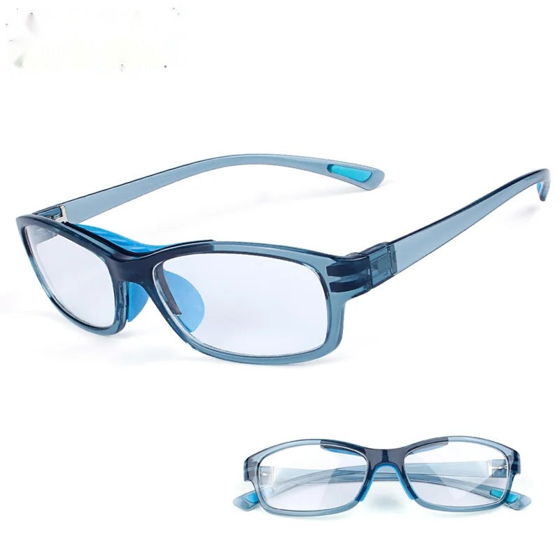 Chashma Ottica Unisex Full Rim Square Tr 90 Titanim Sport Goggle Eyeglasses 010.