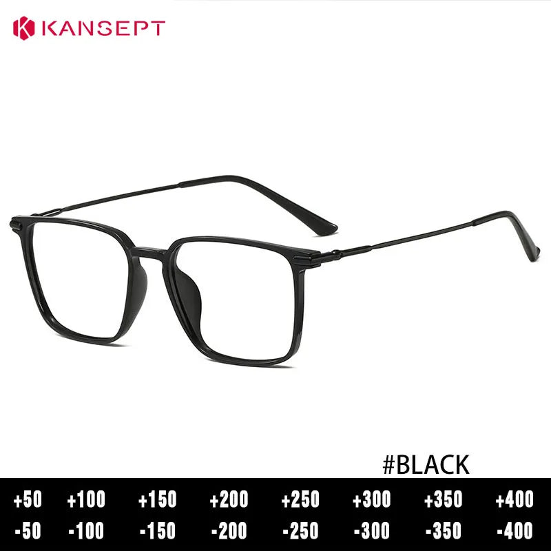 Kansept Unisex Full Rim Square Tr 90 Titanium Frames 005100 FuzWeb
