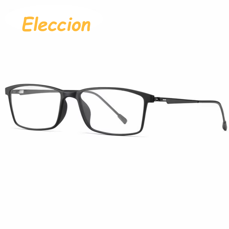 Eleccion Unisex Full Rim Square Tr 90 Titanium Alloy Eyeglasses 940207 Full Rim Eleccion