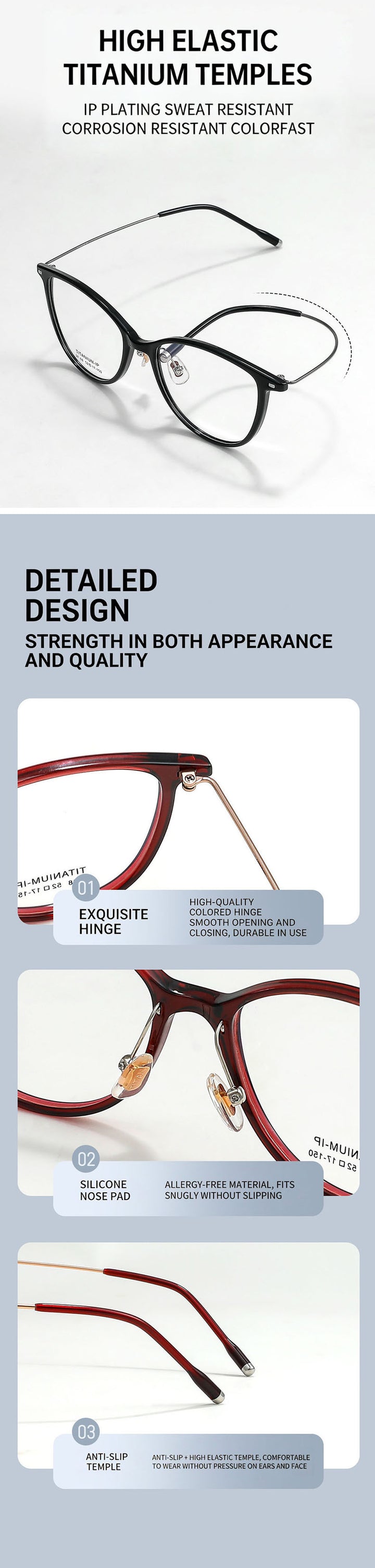 Kansept Unisex Full Rim Cat Eye Tr 90 Titanium Frames 206800 — view 1 | Kansept at FuzWeb
