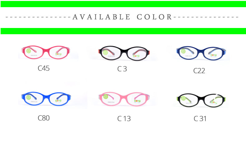 Secg Unisex Youths Full Rim Round Tr 90 Silicone Eyeglasses 3029 — view 2 | Secg at FuzWeb