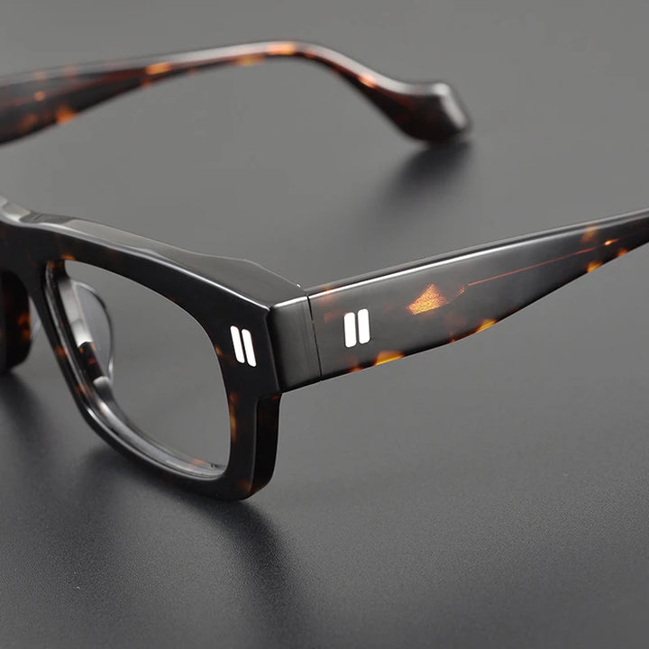Gatenac Unisex Full Rim Square Acetate Eyeglasses Gxyj1087 — view 6 | Gatenac at FuzWeb