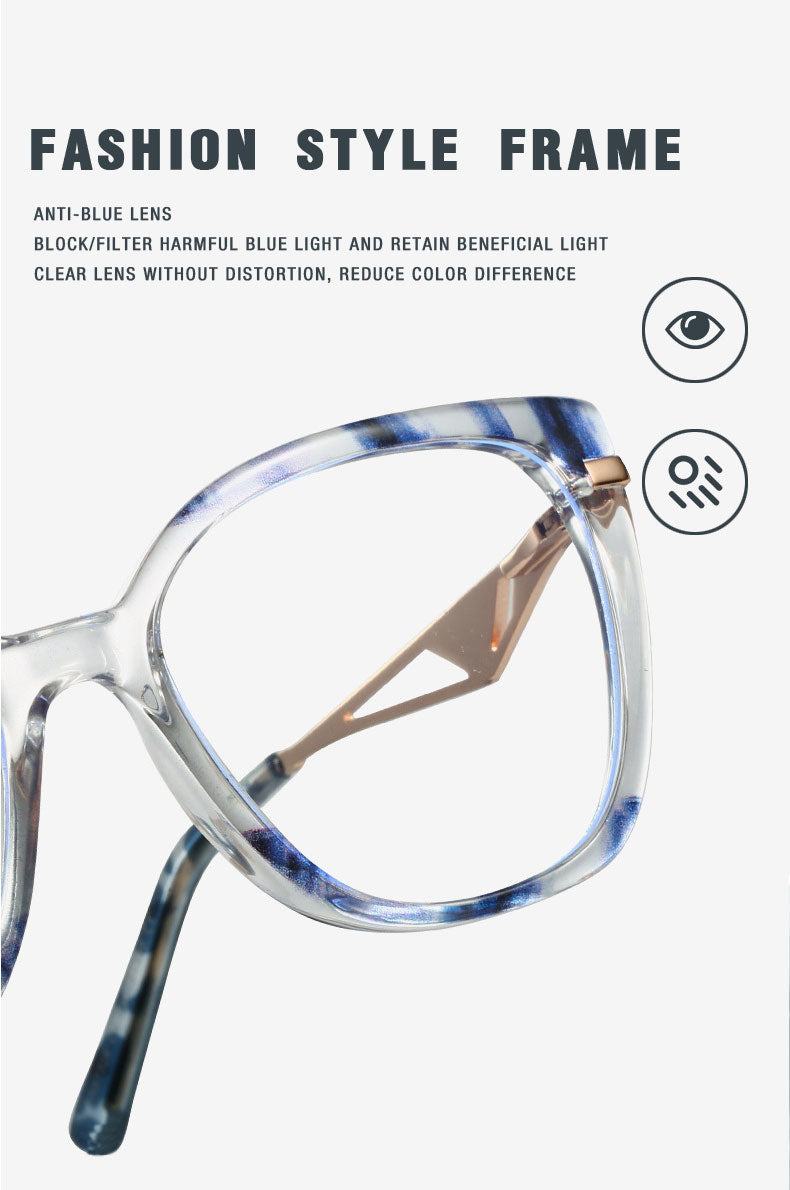 Kansept Womens Full Rim Cat Eye Tr 90 Alloy Reading Glasses 87326 — view 2 | Kansept at FuzWeb