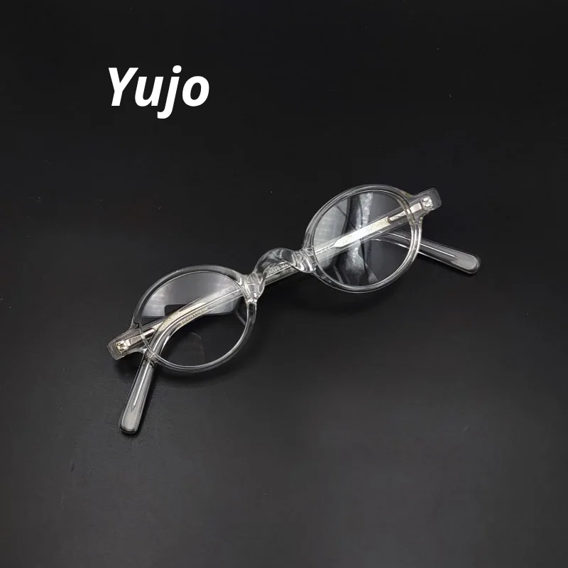 Yujo Women's Full Rim Oval Acetate Fiber Eyeglasses 528134