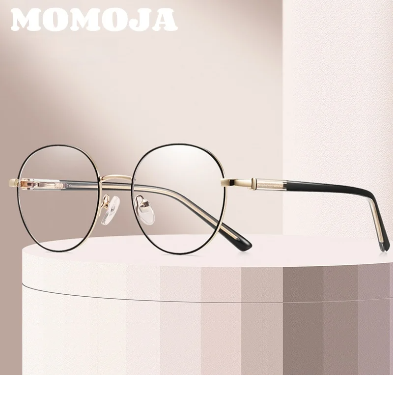 Momoja Unisex Youth's Full Rim Round Alloy Eyeglasses 81190