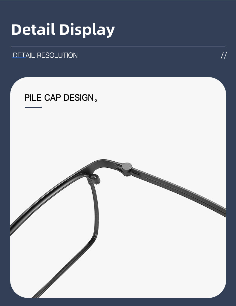 Kocolior Unisex Full Rim Polygon Square Alloy Reading Glasses 79996 — view 1 | Kocolior at FuzWeb