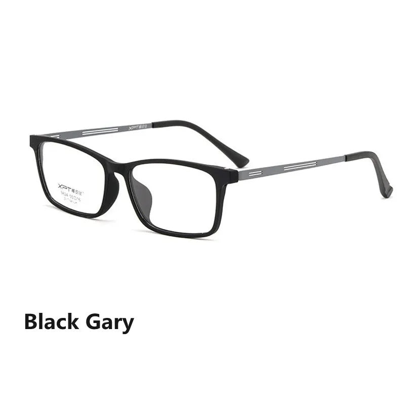 Kocolior Unisex Full Rim Square Titanium Alloy Hyperopic Reading Glasses 9824.