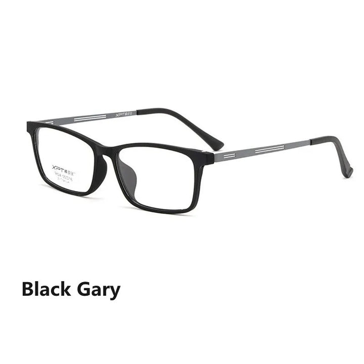 Kocolior Unisex Full Rim Square Titanium Alloy Hyperopic Reading Glasses 9824.