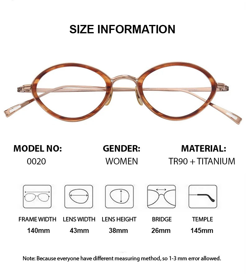 Chashma Ochki Unisex Full Rim Oval Acetate Titanium Eyeglasses 770020 — view 1 | Chashma Ochki at FuzWeb