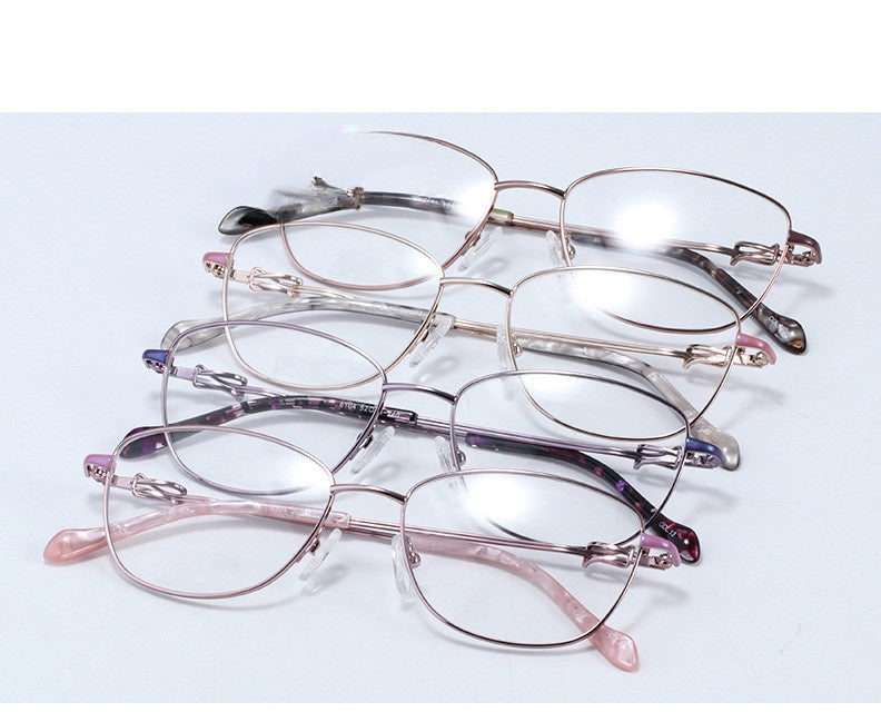 Chashma Ottica Womens Full Rim Square Cat Eye Titanium Eyeglasses 8104 — view 1 | Chashma Ottica at FuzWeb