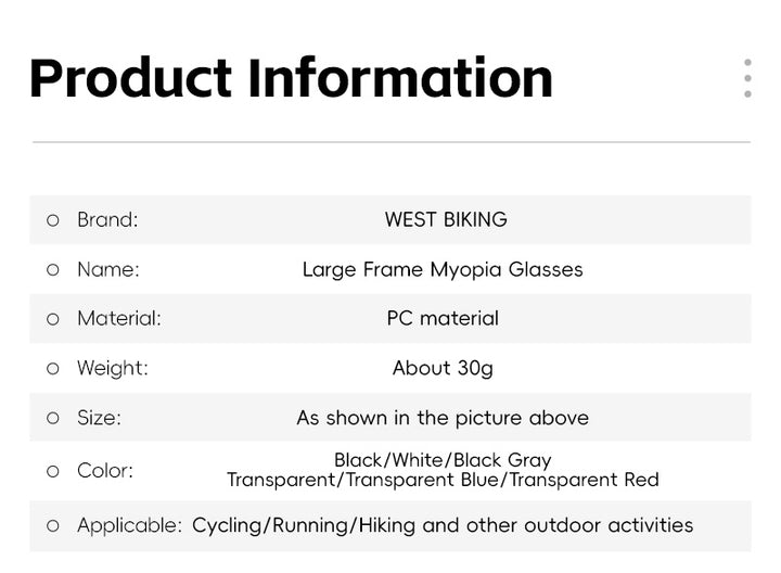 West Biking Unisex Semi Rim Square Over Frame Polycarbonate Sunglasses 770703 — view 2 | West Biking at FuzWeb