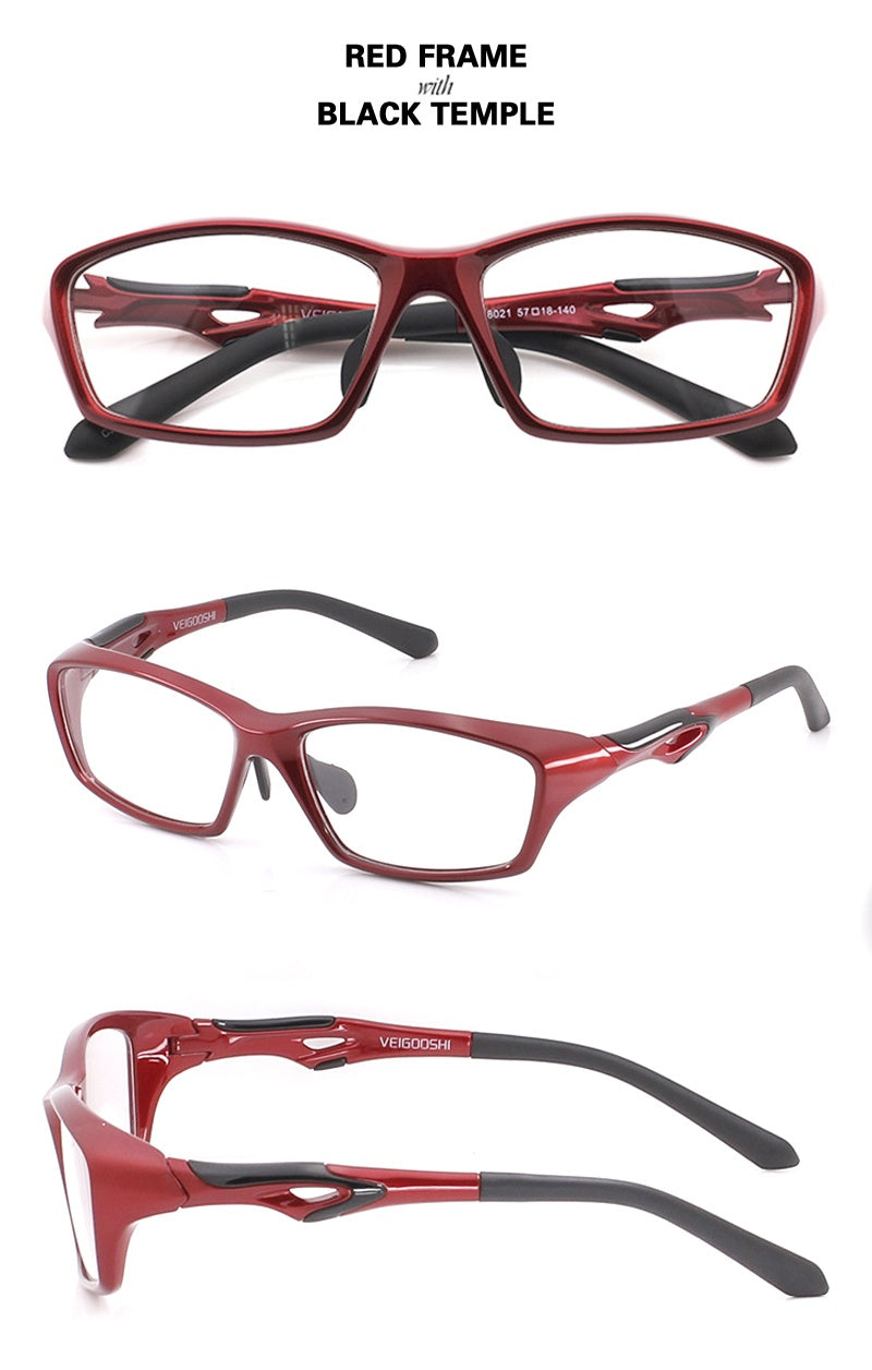 Chashma Ochki Unisex Full Rim Square Tr 90 Titanium Eyeglasses 318021.