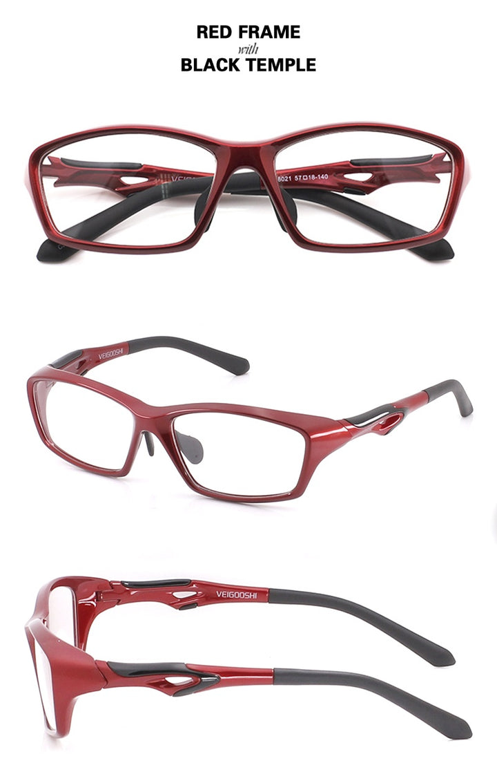 Chashma Ochki Unisex Full Rim Square Tr 90 Titanium Eyeglasses 318021.