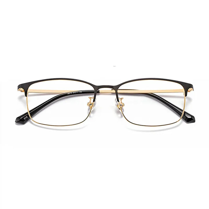 Kocolior Unisex Full Rim Square Alloy Hyperopic Reading Glasses 38010 — view 2 | Kocolior at FuzWeb