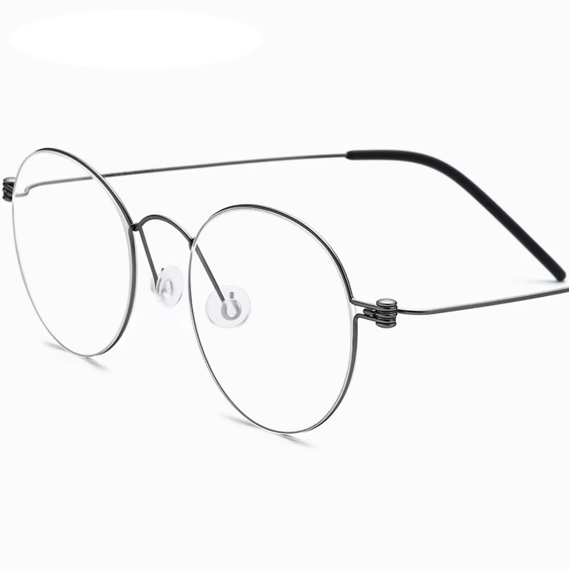 Eleccion Women's Full Rim Oval Round Titanium Eyeglasses 17510