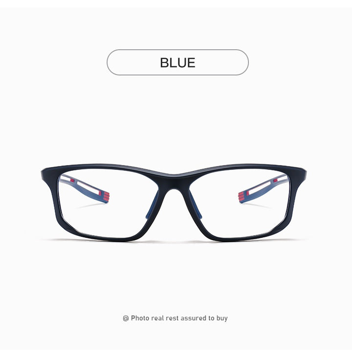 Chashma Ochki Unisex Full Rim Square Tr 90 Titanium Eyeglasses 883001.