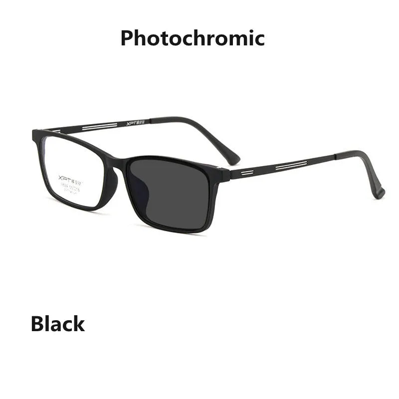 Kocolior Unisex Full Rim Square Titanium Alloy Hyperopic Reading Glasses 9824.