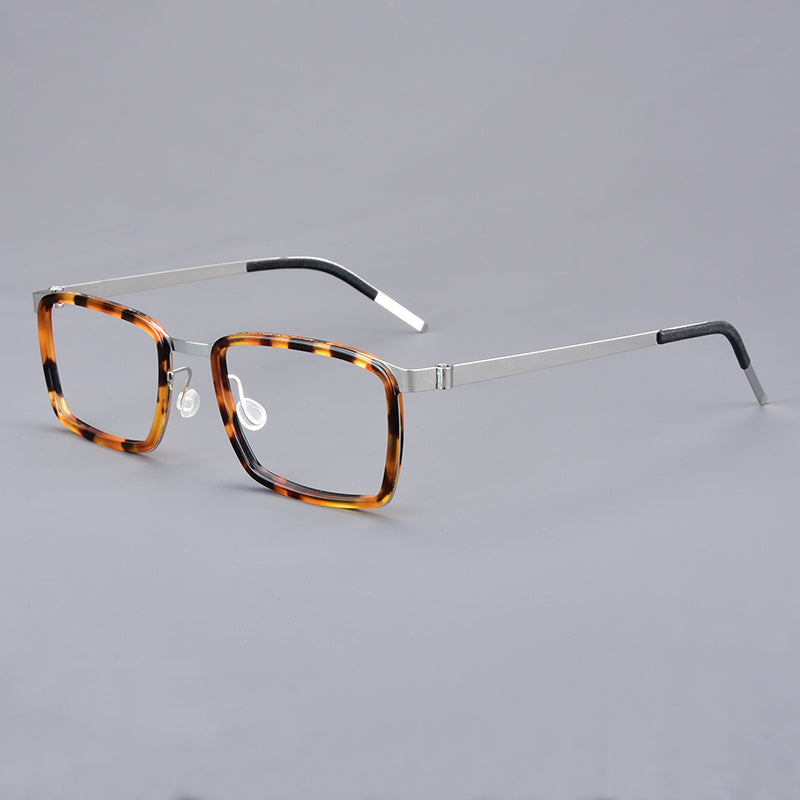 Aimee Unisex Full Rim Square Titanium Acetate Eyeglasses 199711.