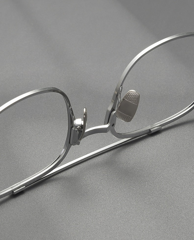 Bobbie Unisex Full Rim Square Double Bridge Titanium Eyeglasses 671319.