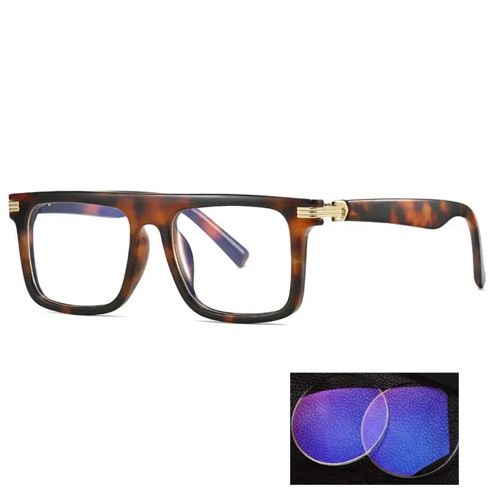 Kocolior 226100 Unisex Full Rim Square Brow Line PC Frames FuzWeb