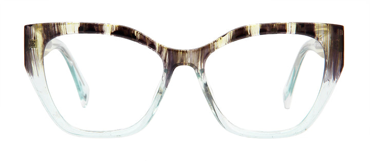 Esnbie Womens Full Rim Square Cat Eye Tr 90 Titanium Eyeglasses 24071 — view 3 | Esnbie at FuzWeb