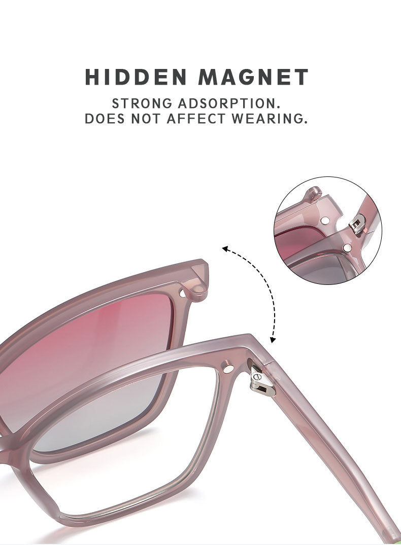 Kansept Womens Full Rim Cat Eye Tr 90 Reading Glasses Clip On Sunglasses 7704 — view 4 | Kansept at FuzWeb