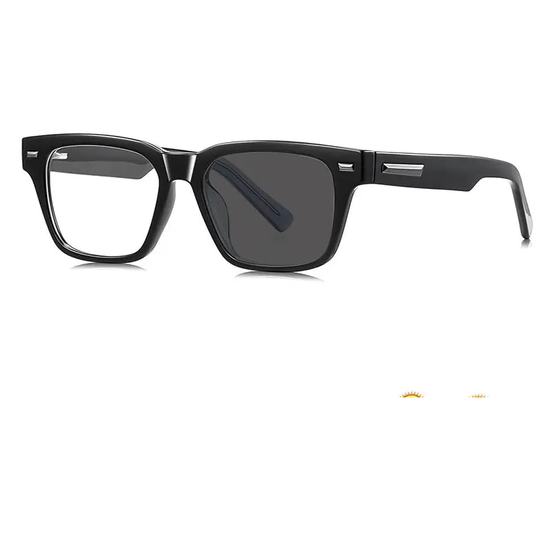 Kocolior Unisex Full Rim Square Acetate Photochromic Reading Glasses 421035.