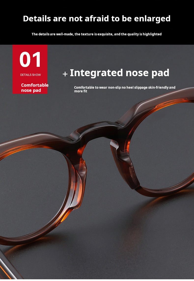 Xbora Unisex Full Rim Oval Brow Line Thick Acetate Eyeglasses 655008 — view 2 | Xbora at FuzWeb