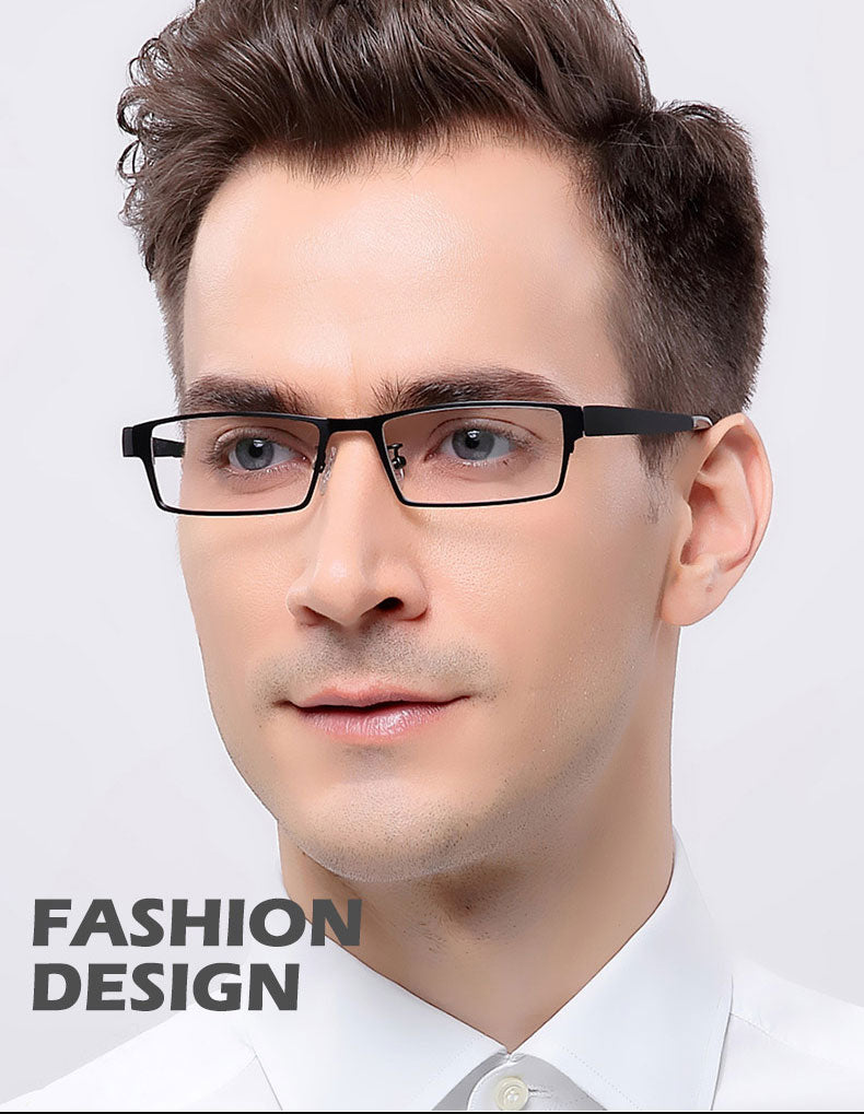 Hotochki Mens Full Rim IP Electroplated Alloy Frame Eyeglasses 1711 — view 1 | Hotochki at FuzWeb