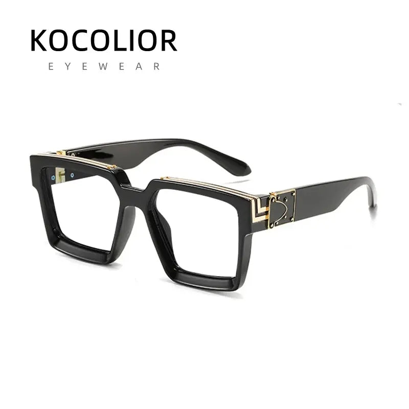 Kocolior 862290 Unisex Full Rim Brow Line Square PC Frames FuzWeb